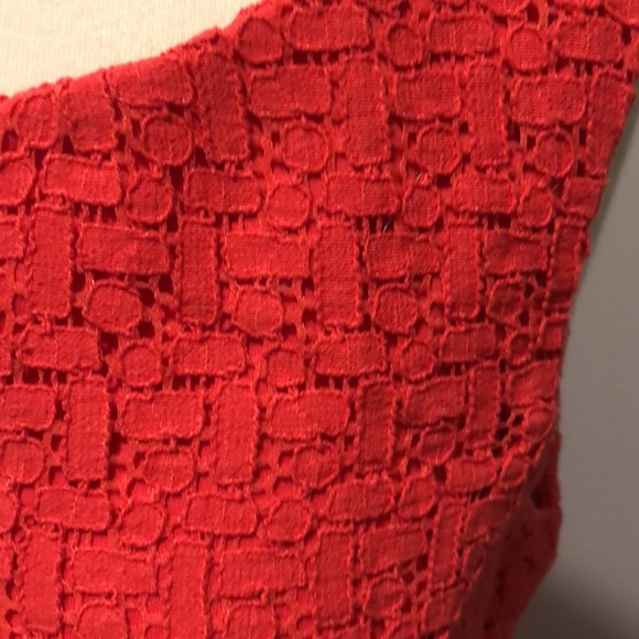 Connected Apparel V-Neck Sleeveless Eyelet Dress  Size 8 - Picture 3 of 15